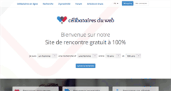 Desktop Screenshot of celibatairesduweb.com