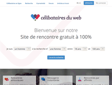 Tablet Screenshot of celibatairesduweb.com